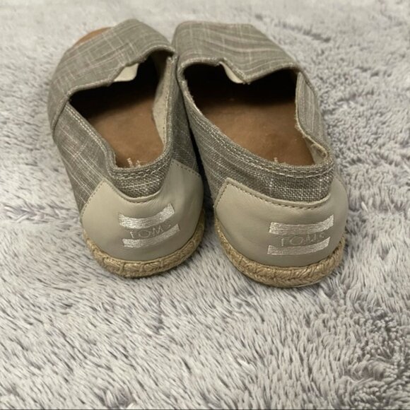 TOMS Alpagrata Open Toe Espadrille Flat Size 10 - Picture 4 of 7